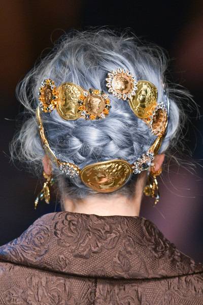 pastel-locks:Dolce & Gabbana Spring/Summer 2014, Hair Details + Hair coloredDolce & gabbana 