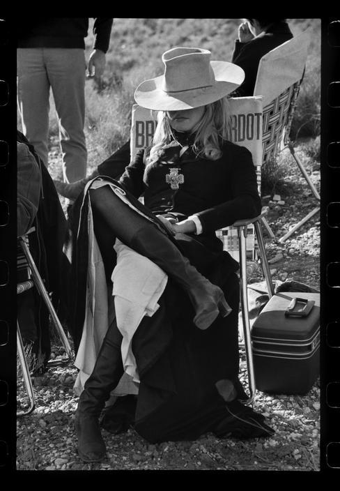 Brigitte Bardot on set, 1968.    adult photos