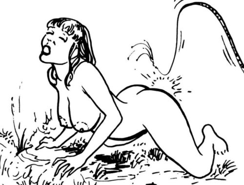 femaleillustrateds-mfantasies:  She feels the sharp SNAP of the whip on her bare bottom! Source Unknown (Sorry).