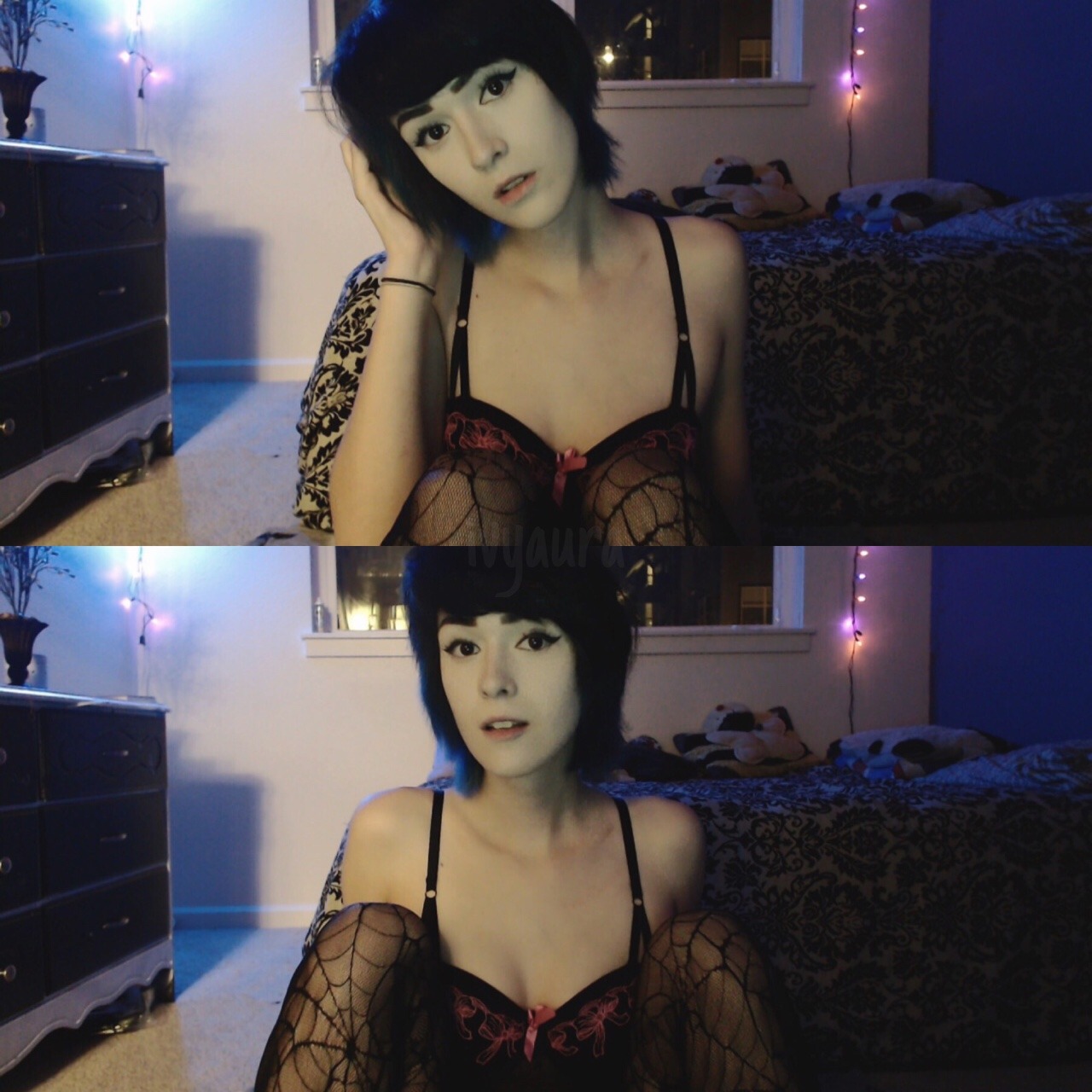 ivyaura:  i took these cute selfies last night idk what my bangs are doing