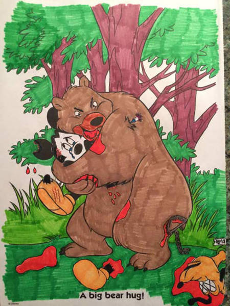 These Coloring Books Had No Idea What F#cked Up Sh#t Was Waiting For Them… (36 pics)