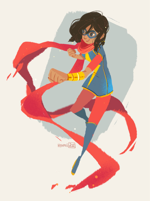 abbydraws:  Ms. Marvel (Kamala Khan) has been one of my favorite comic book reads