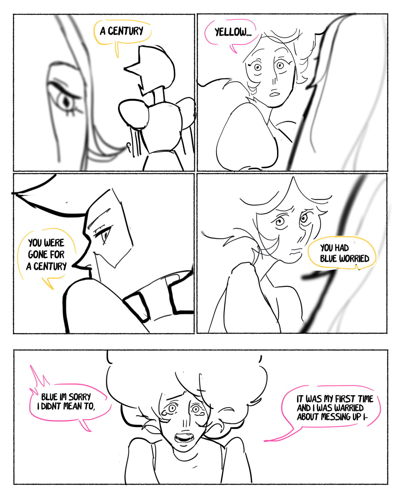 hattersarts:    pink diamond getting poofed for the first time Little headcanon that