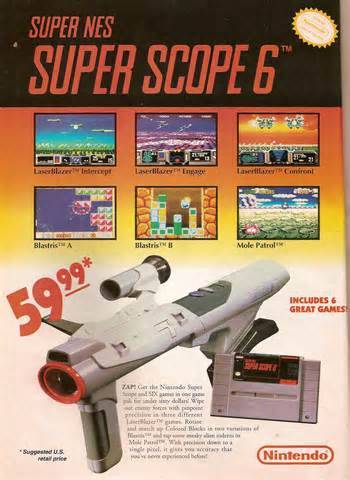 peashooter85:The Nintendo Super ScopeWhen Nintendo introduced the Nintendo Entertainments System, th