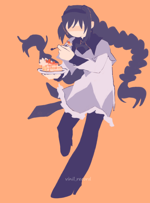 Homura!! I Wanted To Draw Her With Madoka Together, But I Didn't Like How Homura Seemed There, So Here