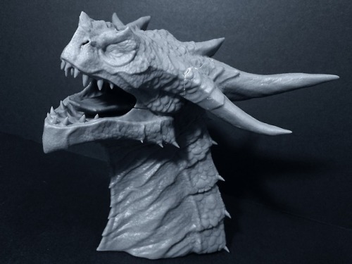  Dragon Head 3D Printing Project - WIP Update 4 - AssemblyI have cleaned the pieces with  a small bo