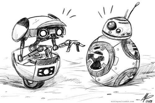 mittiepaul: AIN’T NO PARTY LIKE A CUTE ROUND ROBOT CROSSOVER PARTY