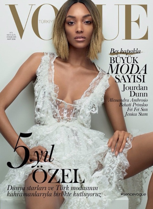 Vogue Turkey Covers March 2015. Fei Fei Sun, Jessica Stam, Allessandra Ambrosio, Jourdan Dunn &amp; 