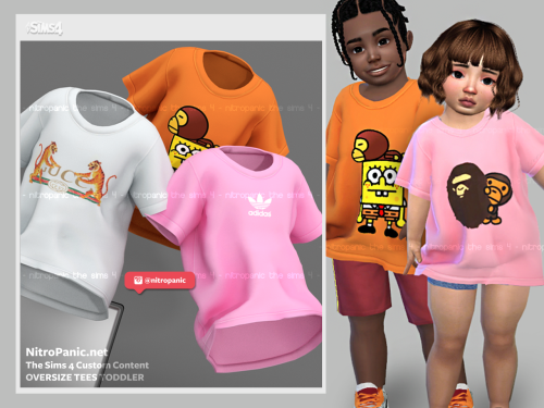 Oversized Tees for TODDLERS[more info and download] no ad.fliFollow for more &lt;3IG: @nitropanic