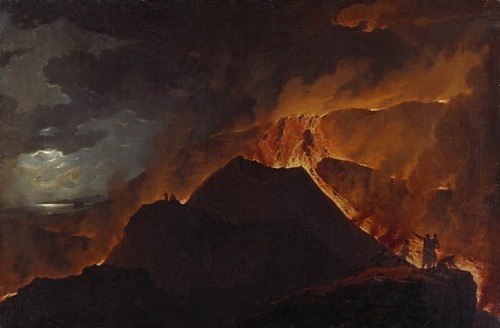 MICHAEL WUTKY, 1739 - 1822Die Spitze des Vesuvs beim Ausbruch, 1779 akademiegalerie.at