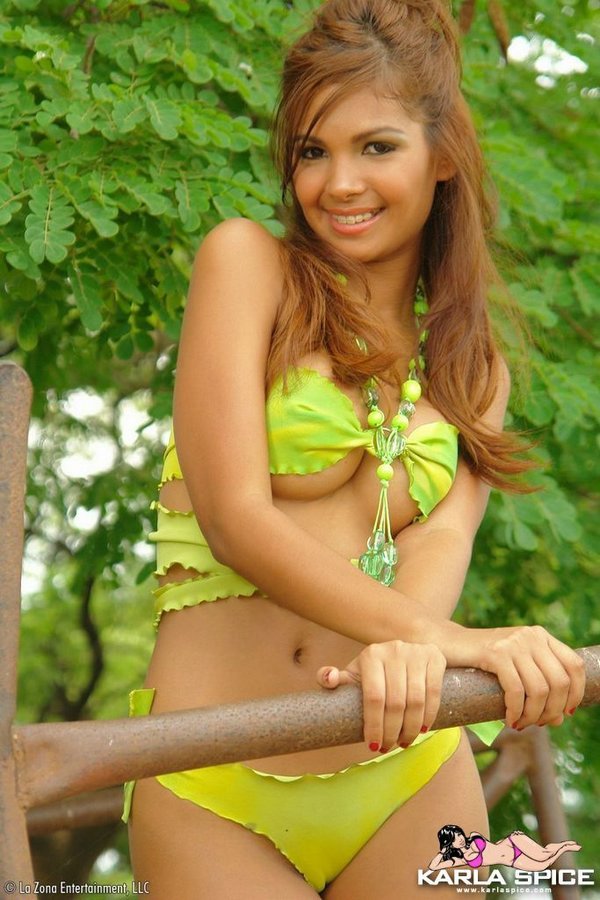 swissescort:  Karla Spice soft titties in a tiny bikini