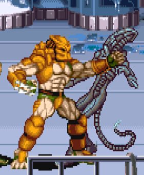 rochasaurus-rex:  I love Capcom’s take on Alien vs Predator You got Anime-ass special