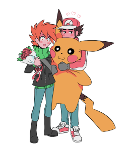 esperlesbian:  happ valentines gay, you obtained giant pikachu [ ko-fi ] 