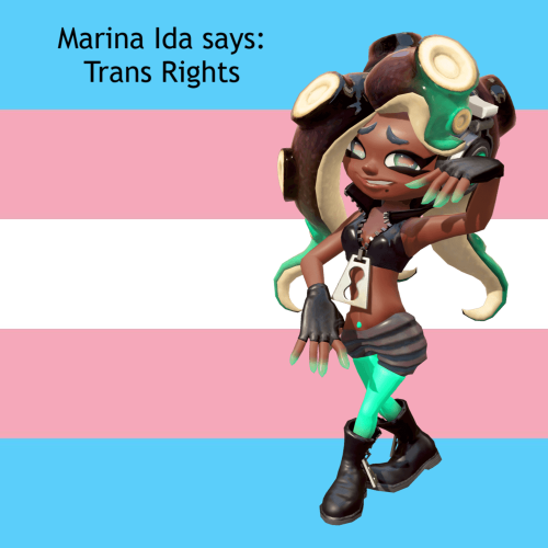 Marina From Splatoon Says Trans Rights!