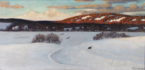 Väinö Blomstedt Winter Sun, 1898.VÄINÖ BLOMSTEDT, WINTER DAY.