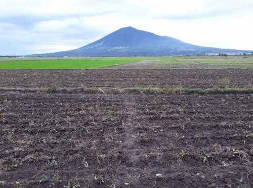 manfromjapan:Mt. Arayat by Clark Air Base / Angeles City, Philippines.  From the air taken in 1970 a