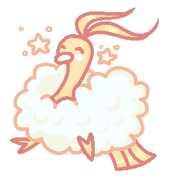 egg-ii: altaria !! ( commission for @kayoli !!  thank you so much ^o^ )