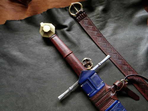 A recently completed scabbard commission for the Albion Count.