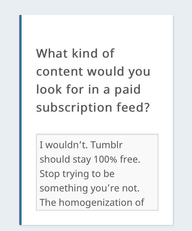 ironwoman359:chalkymints:hauntedfalcon:postplus:Hi There 👋As you might have noticed, we’re beta-testing something new: Tumblr Post+. What’s Post+? A big deal, for starters. Post+ is our new subscription feature that allows you to use our existing