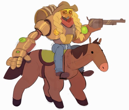 l-nobby-l: fox-draws: Hey @blizzard please consider this skin   #it seems this town hasnt been built big enough to withstand the lateral damage we are about to cause through a duel 