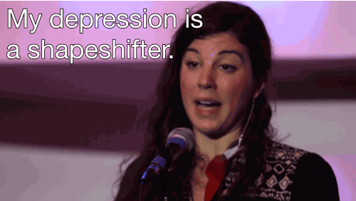 pardonmewhileipanic:  buttonpoetry:  Sabrina Benaim, from “Explaining My Depression to My Mother”Sabrina’s poem is making the rounds again! Support the artist, watch the full video here.   bear days are the fucking worst