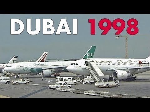 Dubai International Airport (1998) 22 Years Ago Plane Spotting Vid!!JustPlanes com