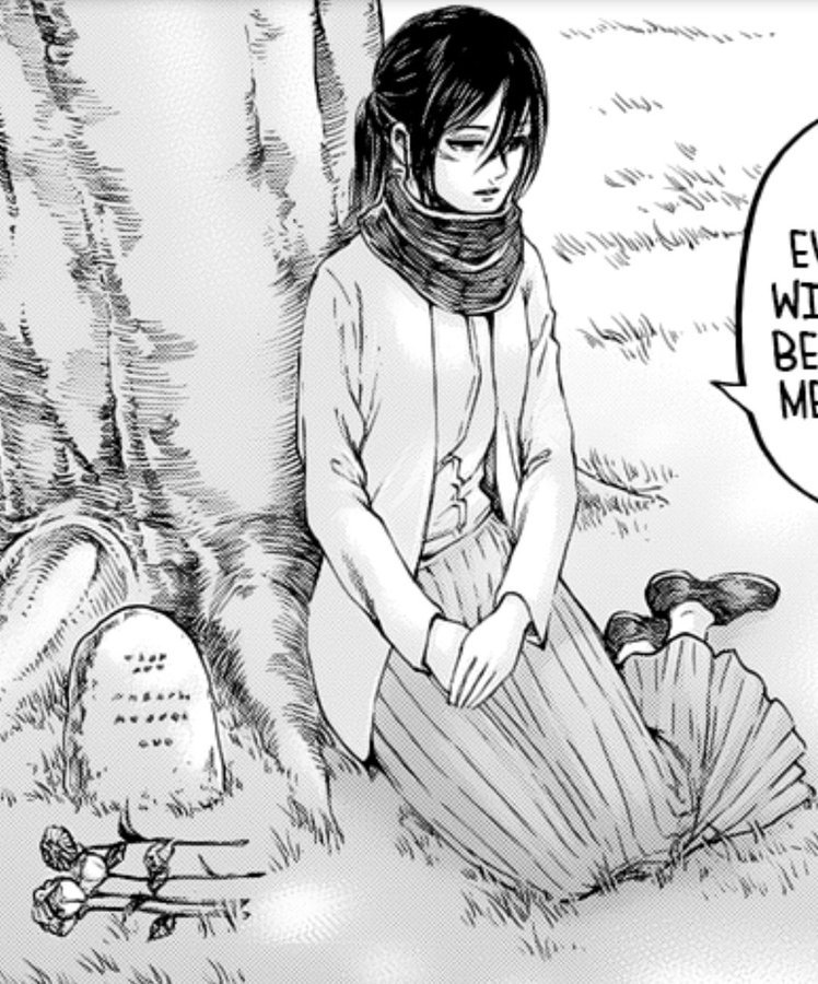 Little does Mikasa know burying eren causes the exact opposite of