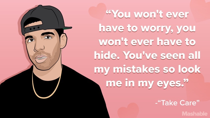 cleophatracominatya:  byoboi:  mashable:10 romantic Drake valentines to take home