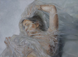 murcko-the-artist:  Plastic Cocoon. Oil Painting