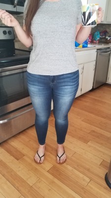 myprettywifesfeet:  My pretty wife looking casual but still very sexy today.please comment