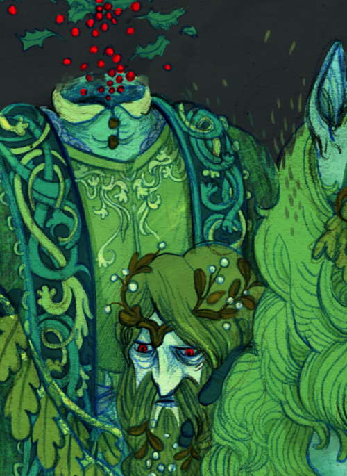 chechula:sir Gawain and the Green Knight for my Monthly monster drawing ♥I think I am going t