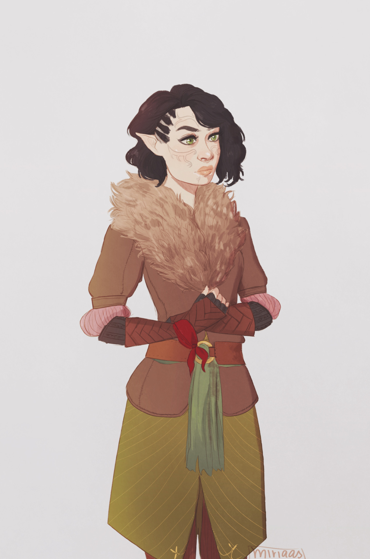 miriaas:  i saw a bunch of posts about merrill as advisor/expert for dalish stuff