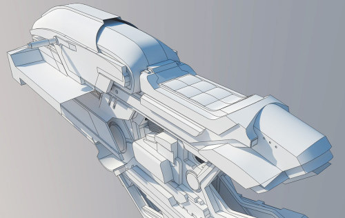 Sketchup Modelling on Behance by Benjamin DonnellyMore space ship here.