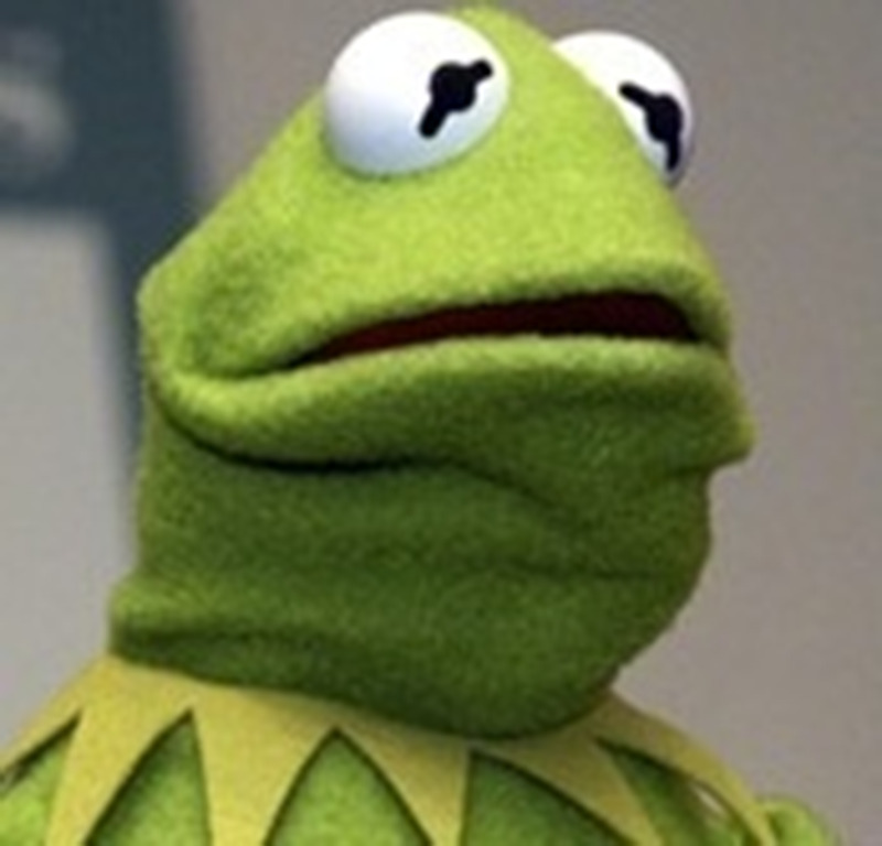 kermit the frog frown