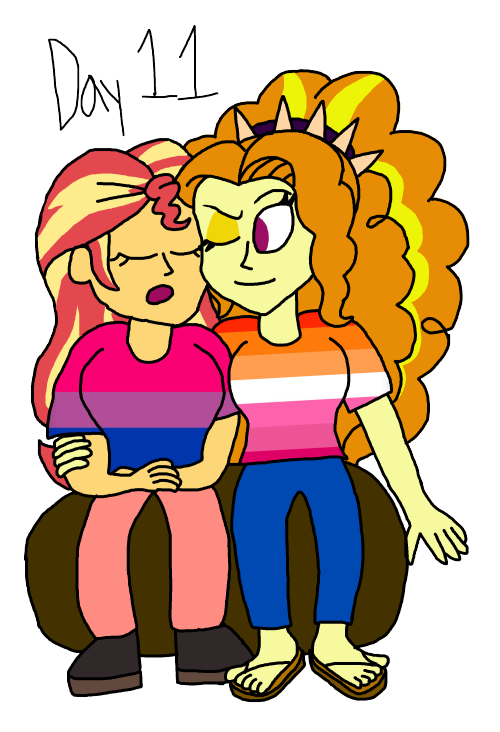 Pride Month Day 11!I bet some of you are less surprised that I’m as much of a SunDagio (Sunset Shimm
