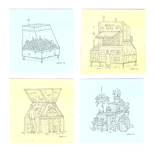 Drawings ForPost-it Show #9.