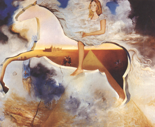 Equestrian Portrait of Carmen Bordiu-Franco, Salvador Dalí, 1974