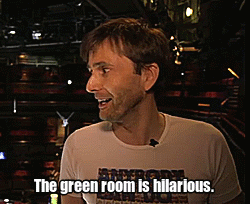 jeeno2:The world’s biggest fanboy David Tennant, backstage at Shakespeare Live!(x)