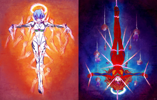 yoccu:ellydraws:(01/27/2014)everybody’s looking for somethingmy Neon Genesis Evangelion tribute sinc