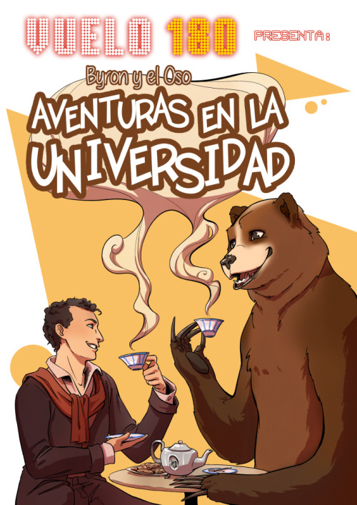 Commission of a fake slice-of-life comedy series about Lord Byron and his bear going to Oxford Unive