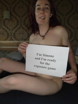 thewebslutmaker:  WebslutMaker proudly presents a new Exposure Game with Simone who has given one more time her consent to play the exciting Exposure Game!This is Simone!Simone is a 37 years old, married, submissive slut from Germany. Many of you will