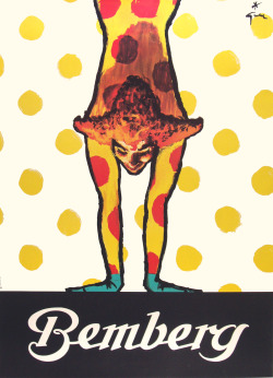 modernizor:  Original “Bemberg” Poster by Rene Gruau, c.1980 via vepca.wordpress.com 