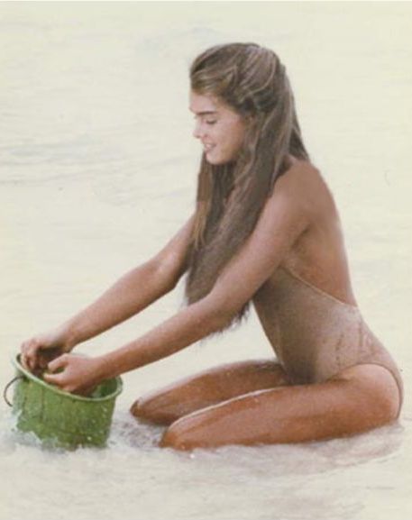 Young brooke shields smoking