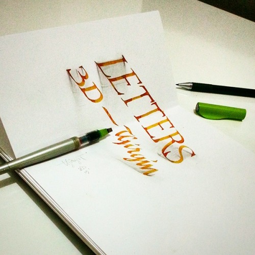 Porn photo betype:  Lettering with Parallelpen by Tolga