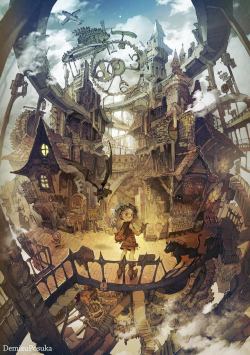 steampunktendencies: Steam Park by Demizu Posuka Steampunk Tendencies [ Twitter | Instagram | Facebook | Google+ | Pinterest ] 