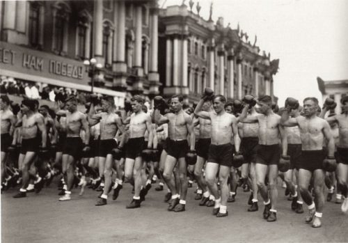 newloverofbeauty: Ivan Shagin:   Boxers Parade, Moscow   (1935)