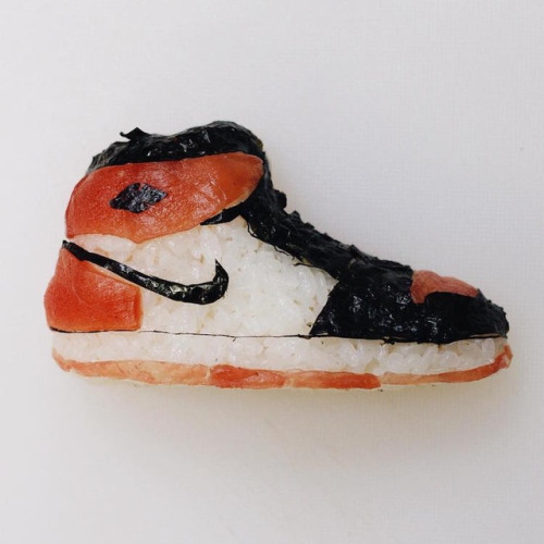 mckitterick: thedesigndome: Chef Who Makes Edible Piece of Art: Sushi Shoes Yujia Hu, a Chinese chef