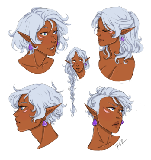 alluraesque:@rolierosedraws was gracious enough to let me colour her allura hair line art