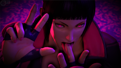 mklr-sfm:  Juri Han 1080p DownloadMEGA  720p StreamGfycatWebmshare   This one was inspired by a scene from Kangoku Senkan 2, although   I’m more of a Karin kind of guy, Karin’s model wasn’t available at the time I animated this. Besides, Juri’s