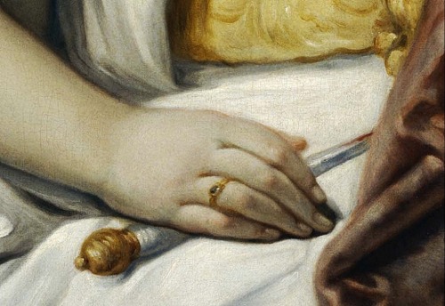 Lucretia, detail (1636) Guido Reni.